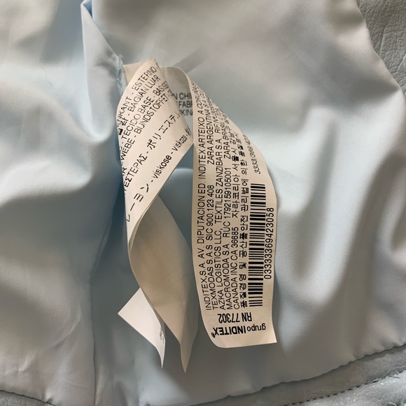 Baby Blue Vegan Moto Jacket Girls sz 5 like new - Picture 8 of 8